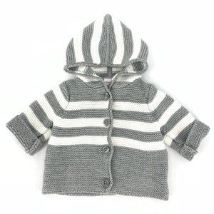 Hanna Andersson knit hooded cardigan sweater